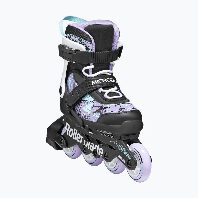 Rolki dziecięce Rollerblade Microblade SL Jr black/lavender/light blue 5
