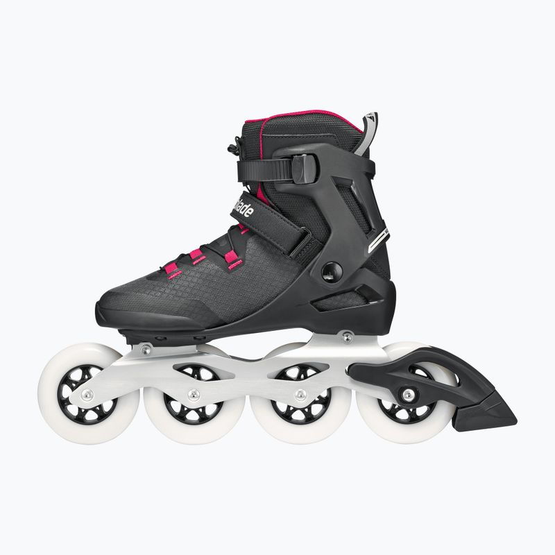 Rolki damskie Rollerblade Macroblade 90 W black/burgundy/ocean green 3