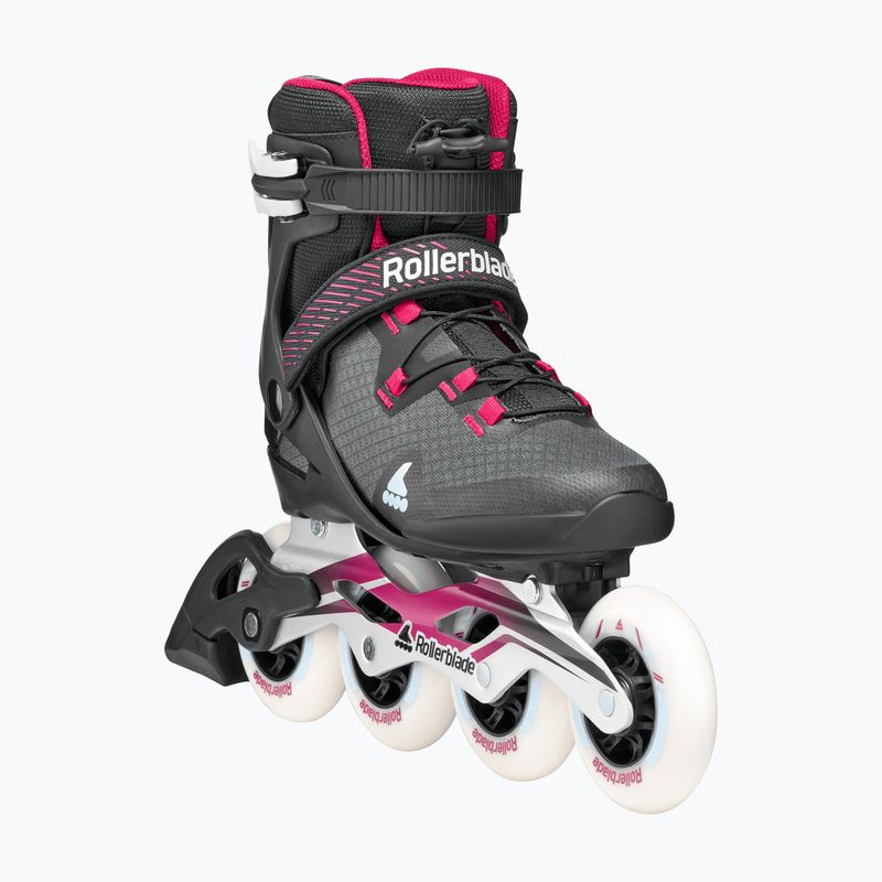 Rolki damskie Rollerblade Macroblade 90 W black/burgundy/ocean green 5