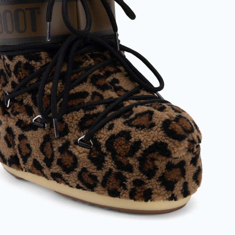 Śniegowce damskie Moon Boot Icon Low Fleece Leopard cognac/cocoa 7