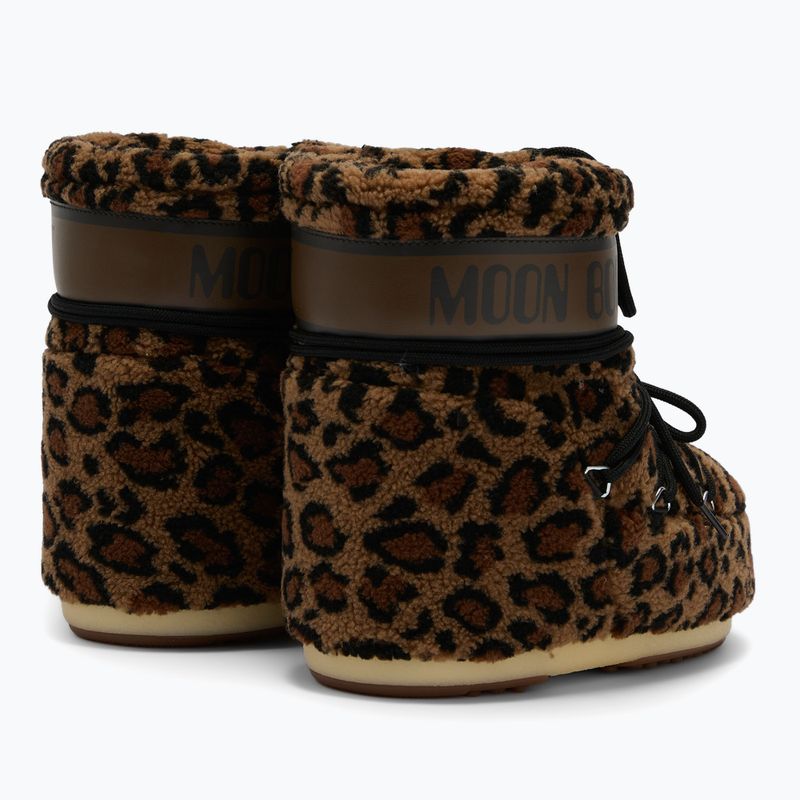 Śniegowce damskie Moon Boot Icon Low Fleece Leopard cognac/cocoa 2