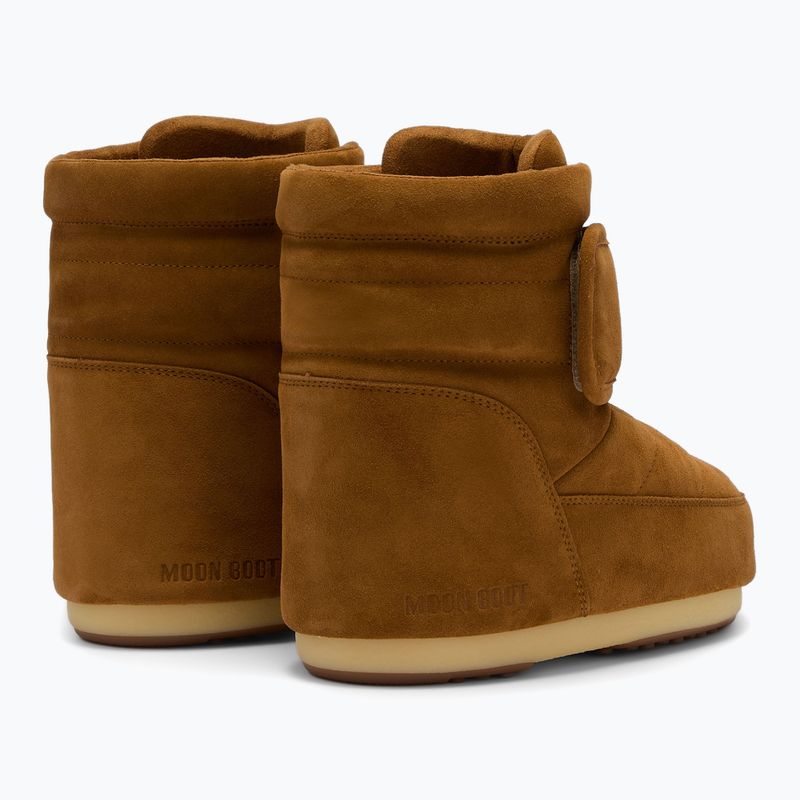 Śniegowce damskie Moon Boot Icon Strap Suede cognac 2