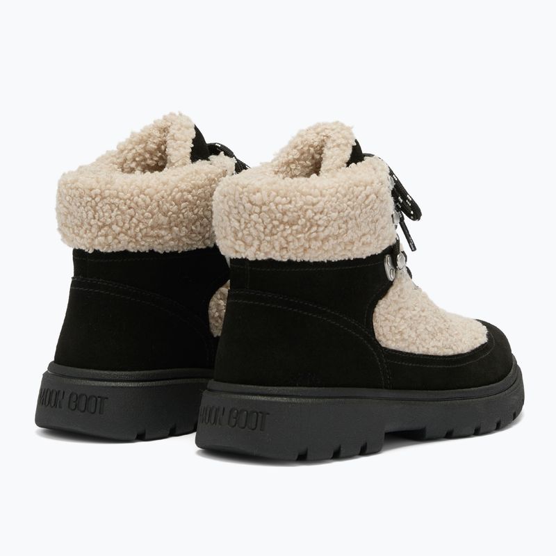 Śniegowce damskie Moon Boot Combat Boot Fleece black/off white 2