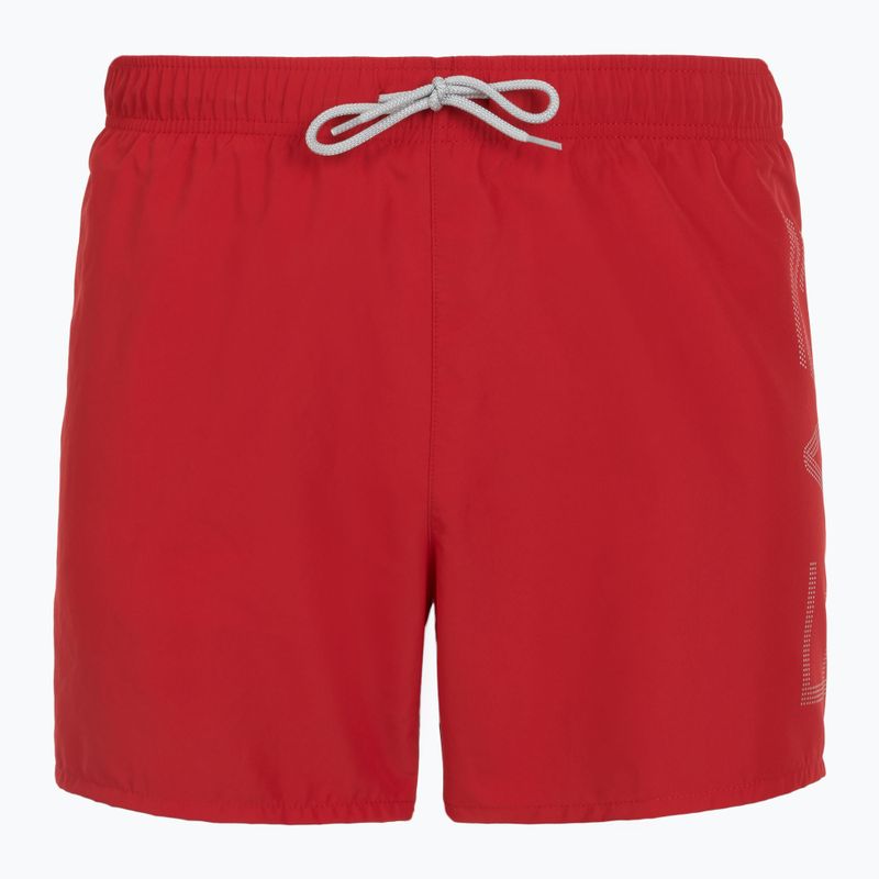Szorty kąpielowe męskie EA7 Emporio Armani Swim Trunks With Oversized Logo equestrian red/silver