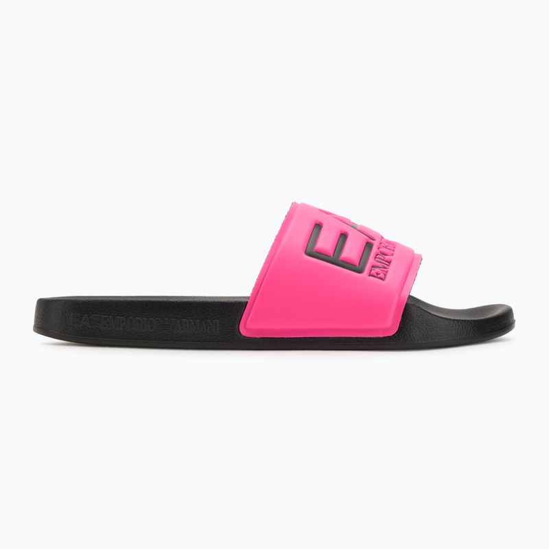 Klapki EA7 Emporio Armani Water Sports Visibility pink fluo/black 2
