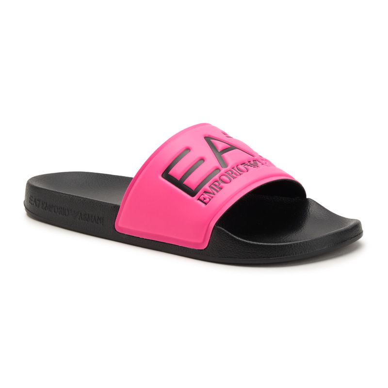 Klapki EA7 Emporio Armani Water Sports Visibility pink fluo/black 8