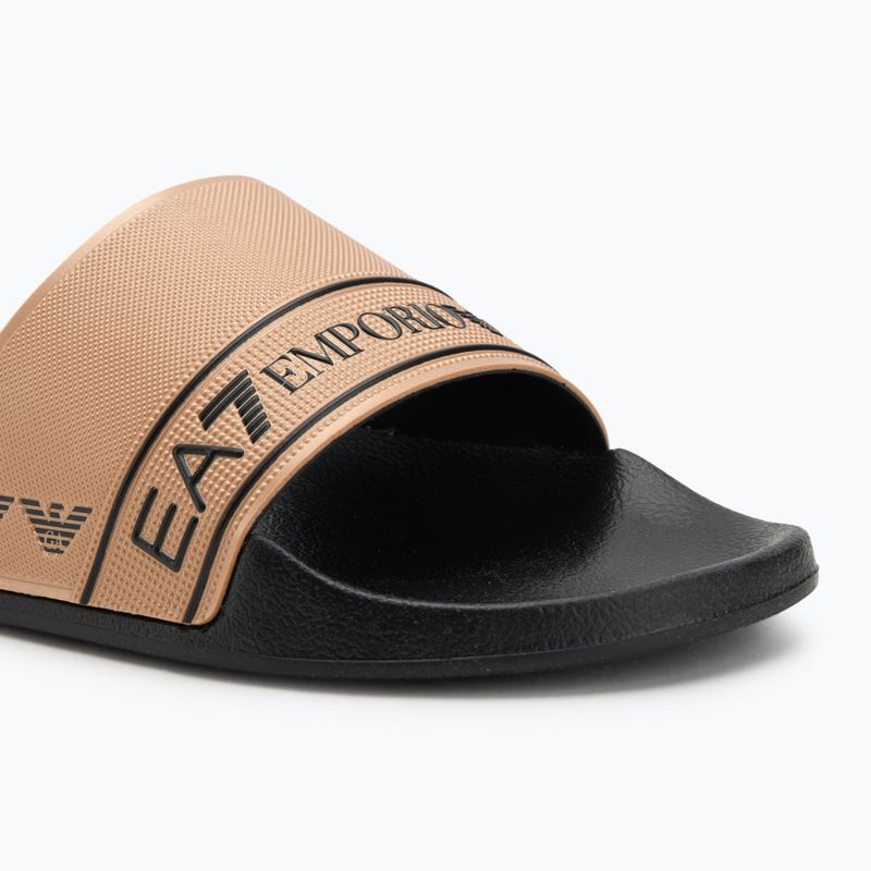 Klapki EA7 Emporio ArmaniWater Sports Tape black/gold 7