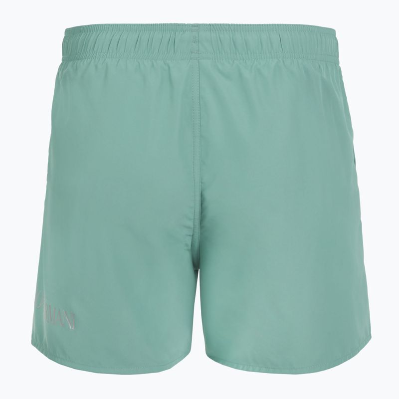 Szorty kąpielowe męskie EA7 Emporio Armani Extended Logo Boxer mineral blue/silver 2