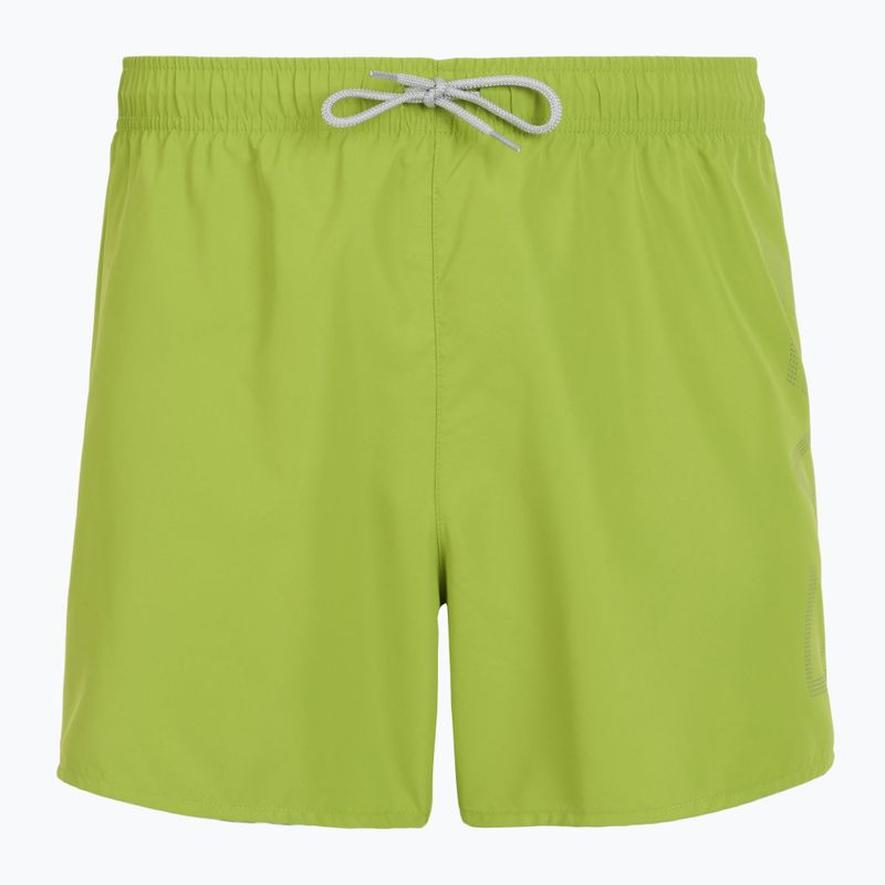 Szorty kąpielowe męskie EA7 Emporio Armani Swim Trunks With Oversized Logo titanite/silver