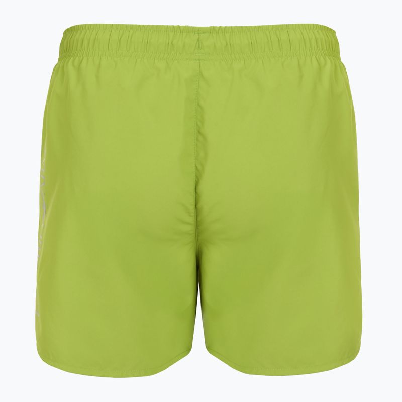 Szorty kąpielowe męskie EA7 Emporio Armani Swim Trunks With Oversized Logo titanite/silver 2