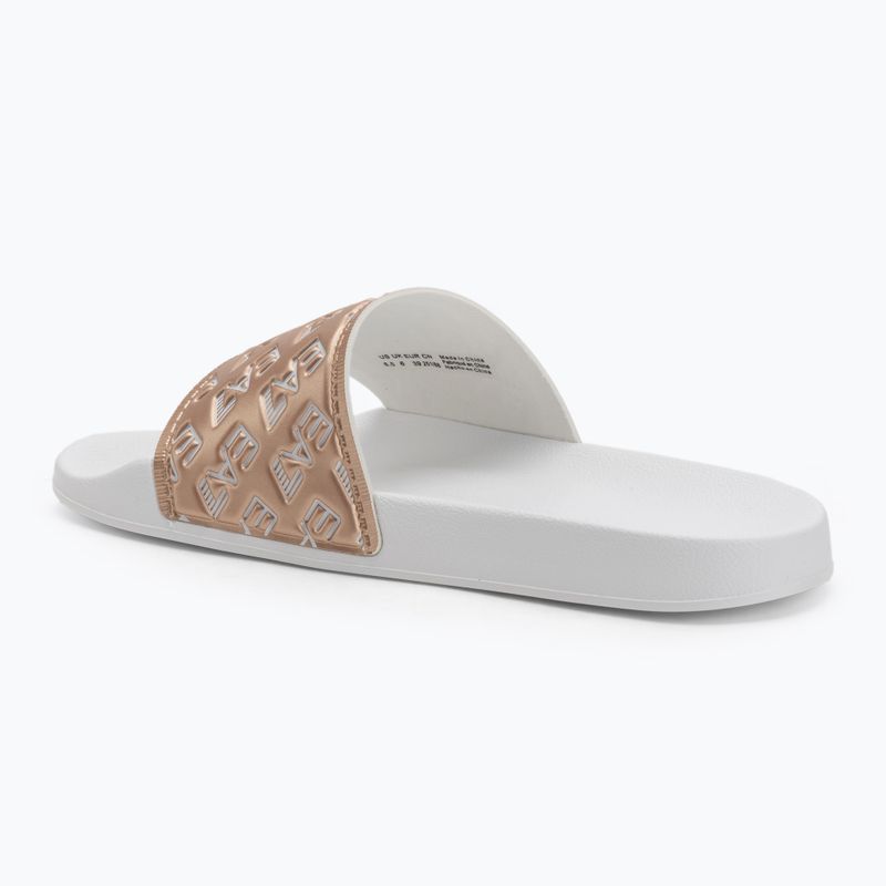 Klapki EA7 Emporio Armani Water Sports All Over white/rose gold 3