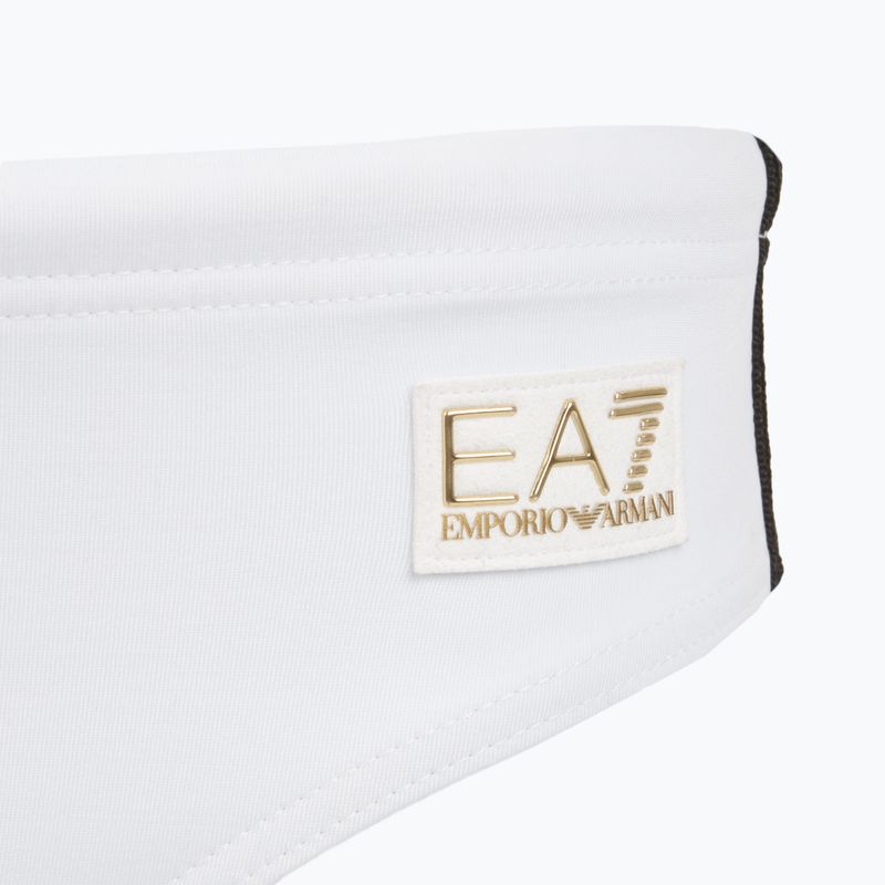 Slipy pływackie męskie EA7 Emporio Armani Gold Label Brief white 3