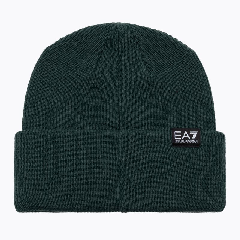 Czapka zimowa EA7 Emporio Armani Mountain Logo Series Big Beanie silver pine 2