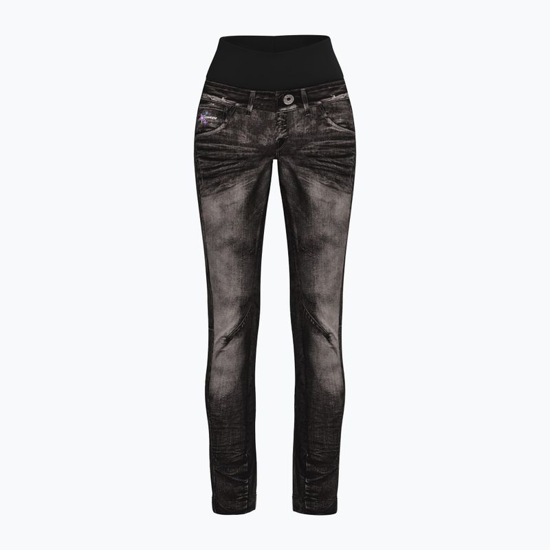 Spodnie trekkingowe damskie Crazy Wonder Magic print jeans black