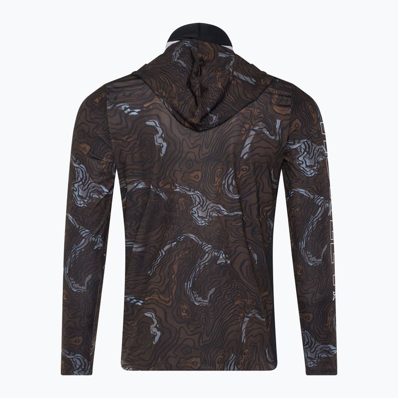 Longsleeve męski Hurley H2O-Dri Atticus Moab UPF Hood black 2