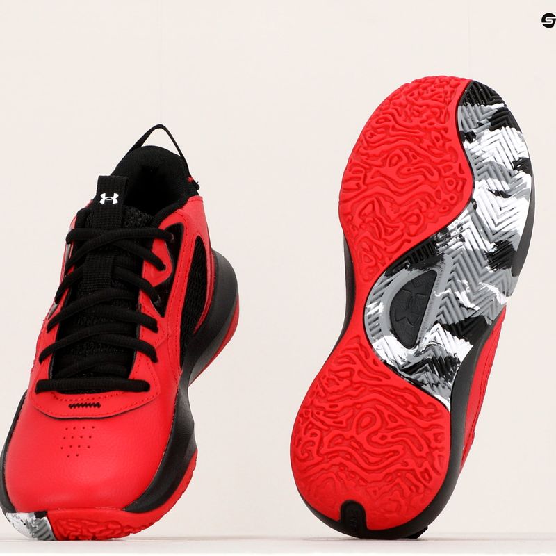 Buty do koszykówki dziecięce Under Armour GS Lockdown 6 red/black/white 13