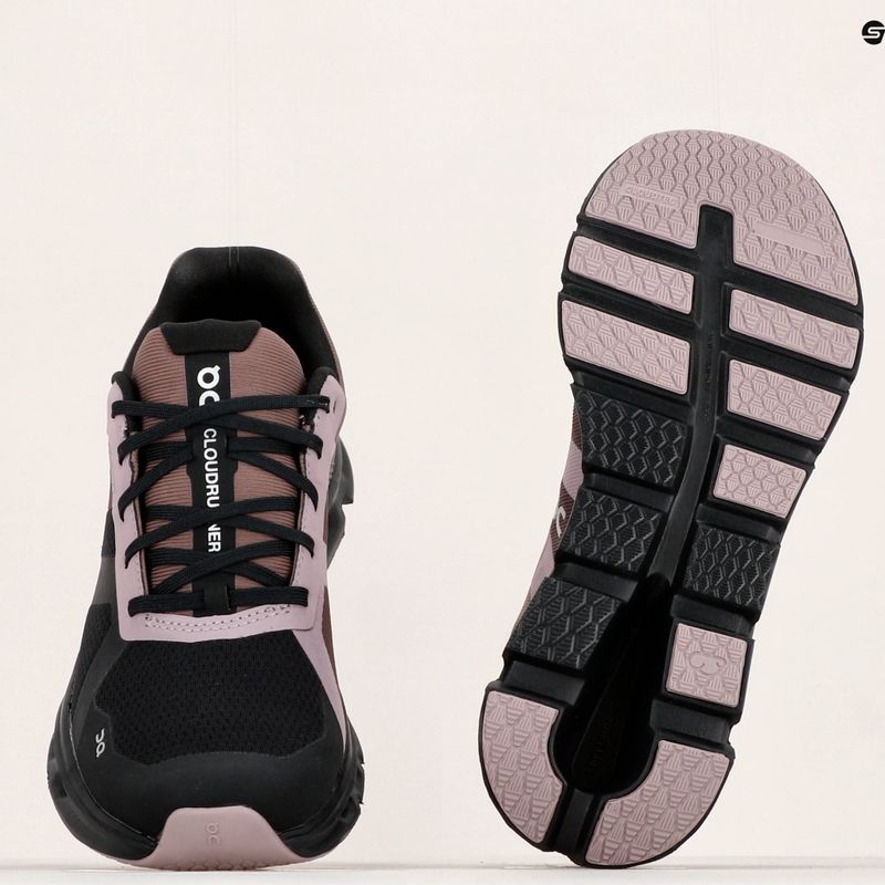 Buty do biegania damskie On Cloudrunner Waterproof black/grape 14