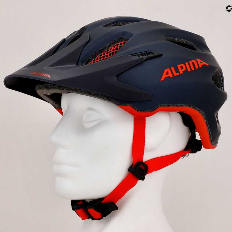 Kask rowerowy dziecięcy Alpina Carapax indigo matte 9