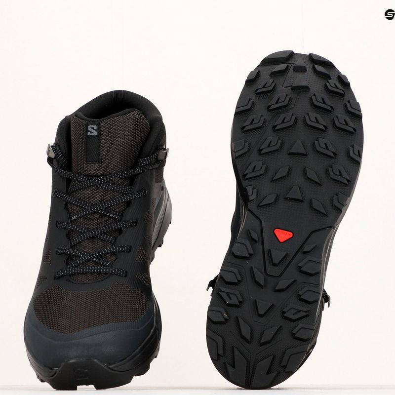 Buty turystyczne męskie Salomon Outrise Mid GTX black/phantom 19
