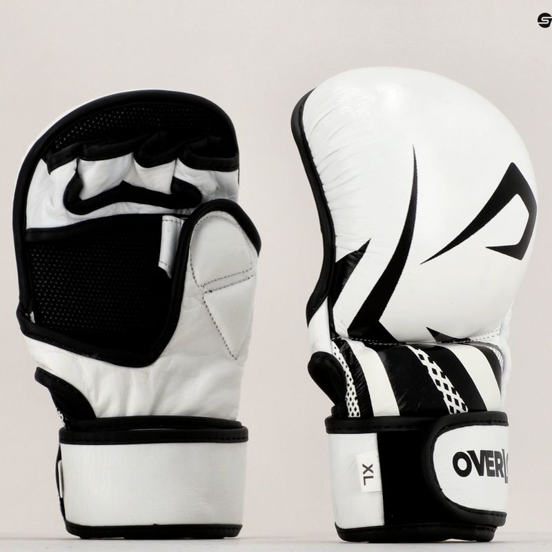 Rękawice grapplingowe Overlord Sparring MMA białe 8