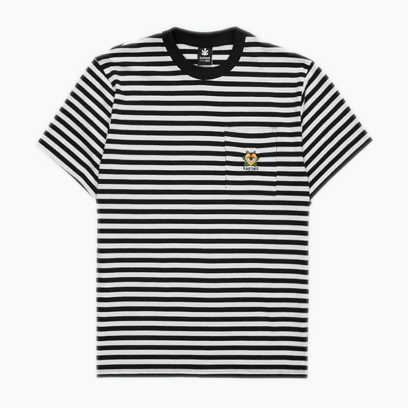 Koszulka męska Kaotiko M/C Rayas Corazon black 3