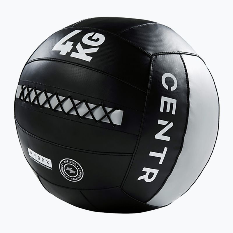 Piłka lekarska CENTR Competition Wall Ball Centr x Hyrox 4 kg black 2