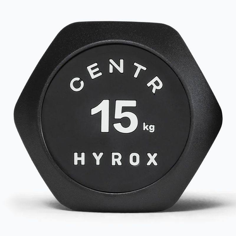 Hantel Centr Urethane Dumbbell Centr x Hyrox 15 kg black 3