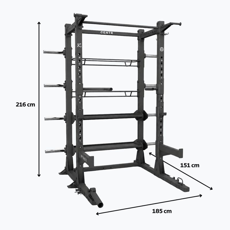Klatka treningowa Centr Perform Series Half Rack Complete Package Centr x Hyrox black 9