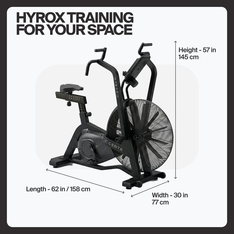 Rower powietrzny Centr Air Bike Perform Series Centr x Hyrox black 8