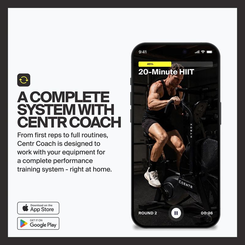 Rower powietrzny Centr Air Bike Perform Series Centr x Hyrox black 9