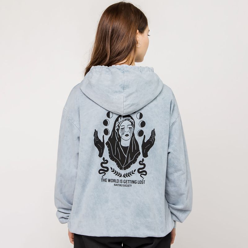 Bluza męska Kaotiko Washed Virgin steel 2