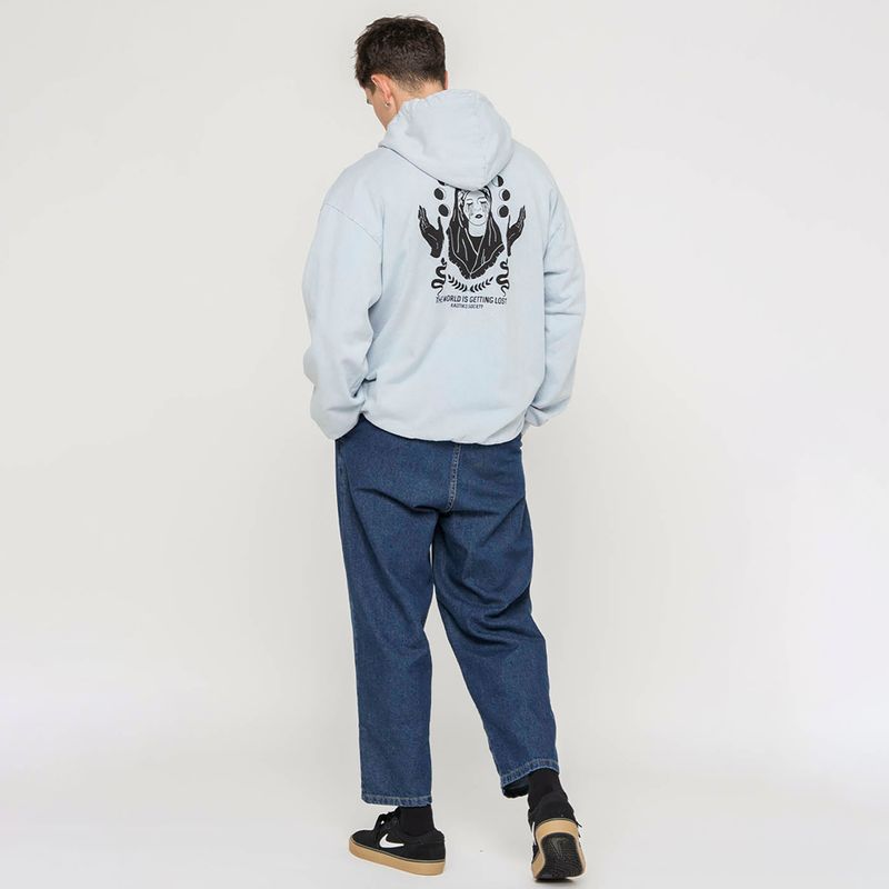 Bluza męska Kaotiko Washed Virgin steel 4