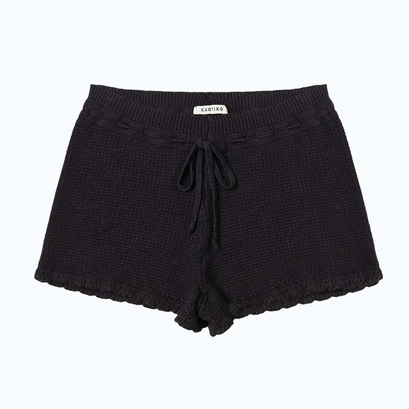 Spodenki damskie Kaotiko Crochet Ibiza black 4