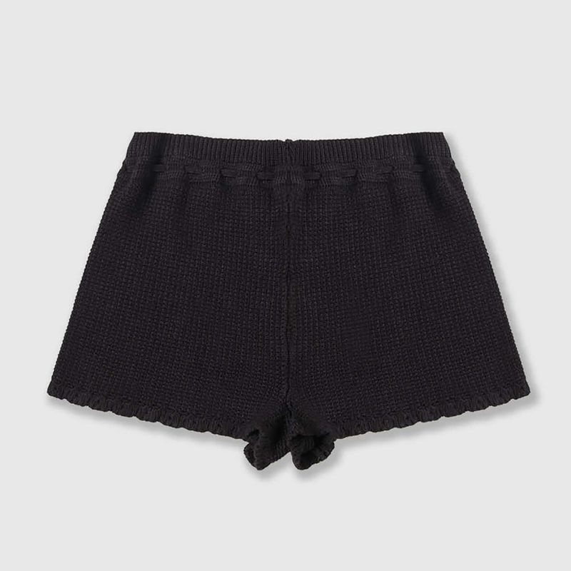 Spodenki damskie Kaotiko Crochet Ibiza black 5