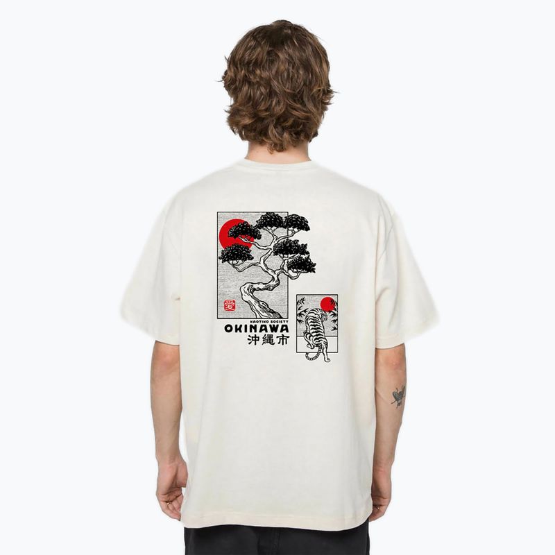 Koszulka męska Kaotiko Washed Okinawa Japan Organic ivory 2