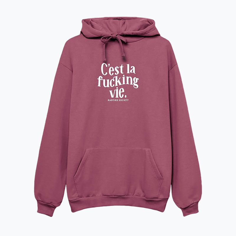 Bluza damska Kaotiko C'est la vie Hoodie cherry 3