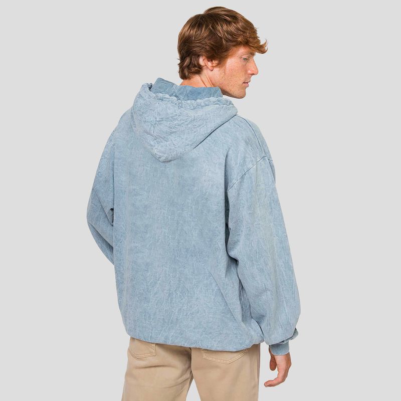 Bluza męska Kaotiko Washed Vancouver Society steel 2