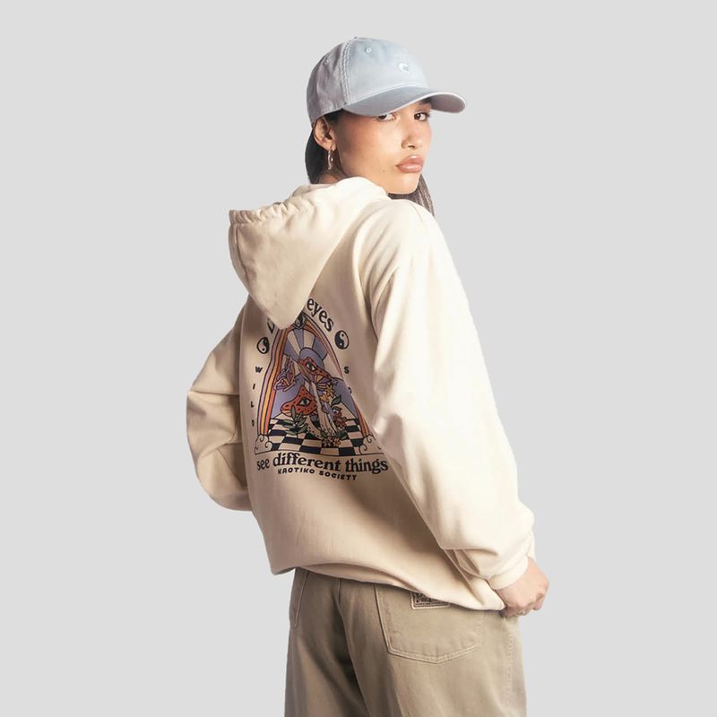 Bluza damska Kaotiko Different Eyes bone 2