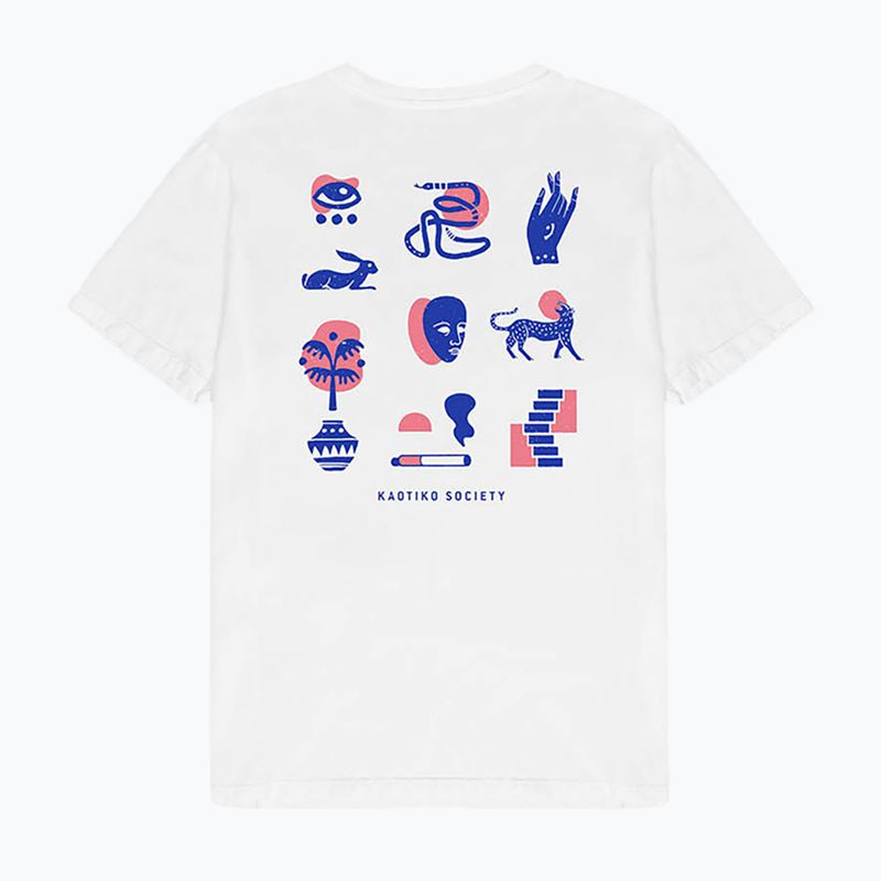 Koszulka męska Kaotiko Washed Elements Occult white 3