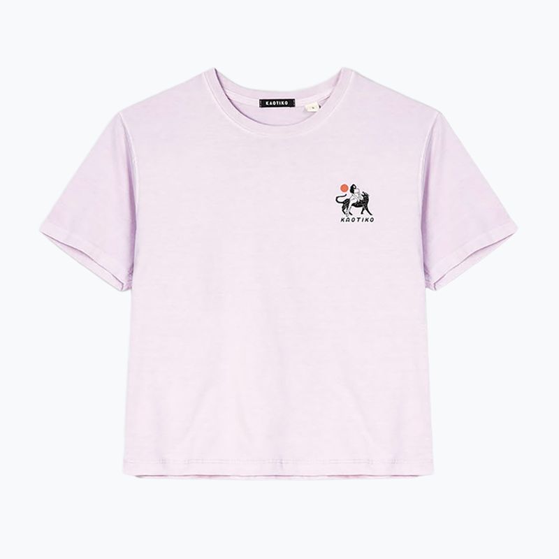 Koszulka damska Kaotiko Washed Neverland malva 3