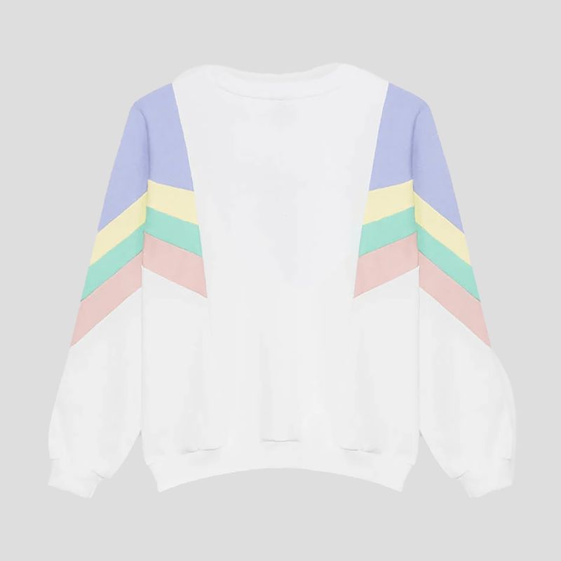 Bluza damska Kaotiko Ginger blanco/grape/amarillo 4