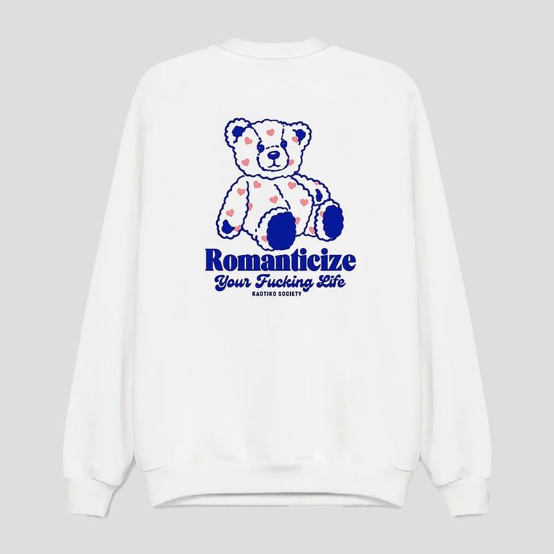 Bluza damska Kaotiko Loving Bear white 4