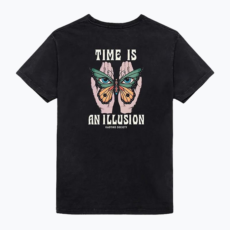 Koszulka męska Kaotiko M/C Washed Illusion black 3