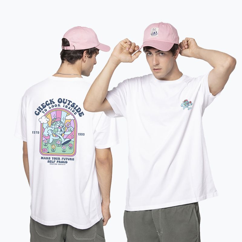 Koszulka męska Kaotiko Washed Look Inside white 3