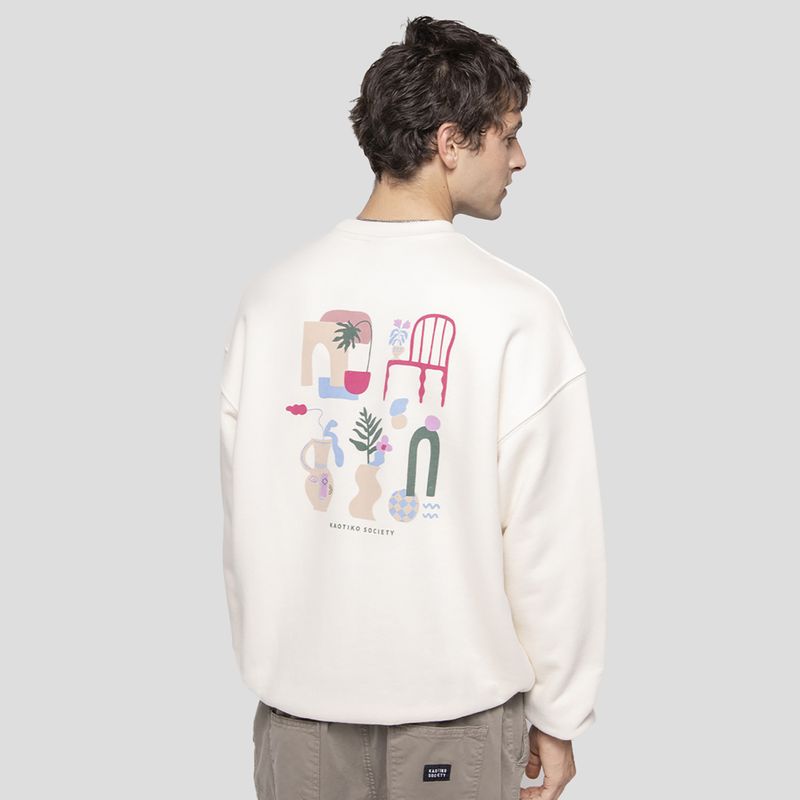 Bluza męska Kaotiko Marrakech Organic Cotton ivory 2