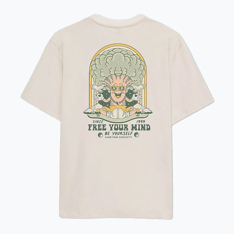 Koszulka męska Kaotiko M/C Free Your Mind Organic Cotton ivory 2