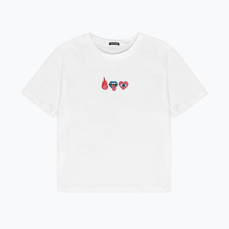 Koszulka damska Kaotiko Washed Mouth white 3