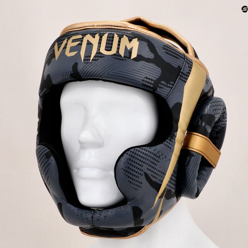 Kask bokserski Venum Elite grey/gold 13