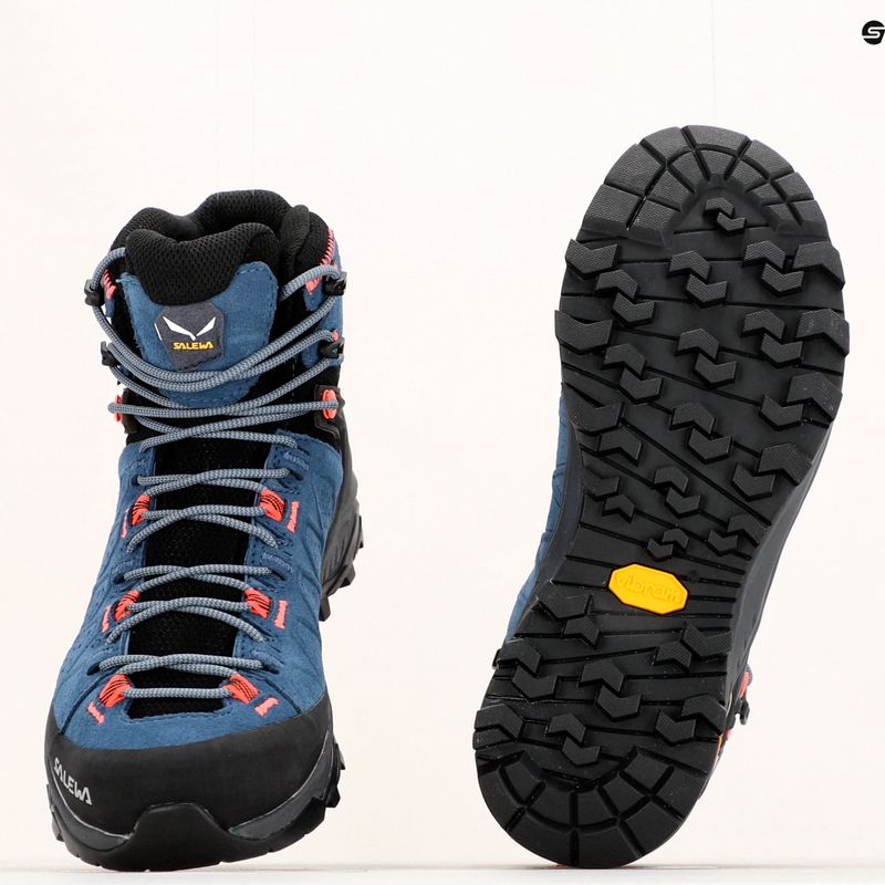 Buty trekkingowe damskie Salewa Alp Trainer 2 Mid GTX java blue/fluo coral 15