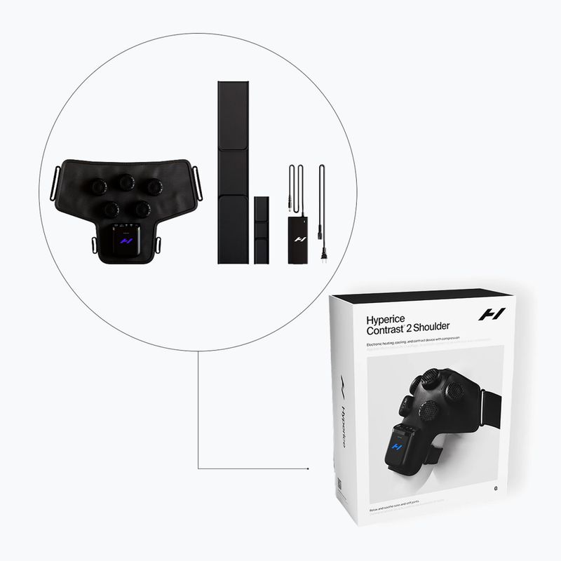 Urządzenie do regeneracji barków Hyperice Contrast 2 Shoulder black 4